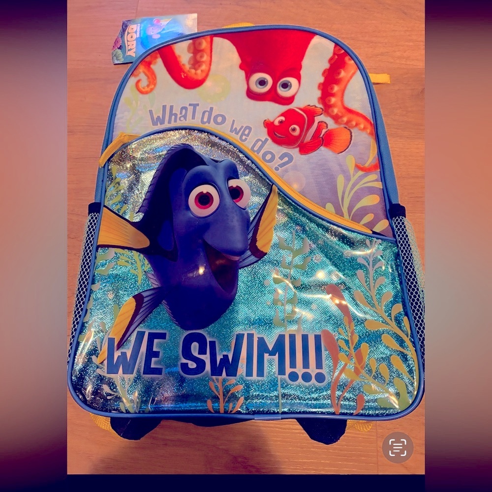 Kids Backpack - Blue and Yellow - Picture 2 of 4